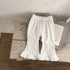 Baby Solid Color Elastic Cotton Comfy Flared Pants-5