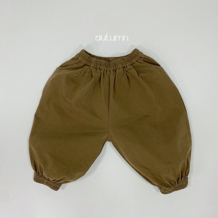 Baby Solid Color Basic Style Loose Comfy And Unisex Pants-6