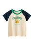 Boys’ Koala Cartoon Print Color Patchwork T-Shirt In European And American Style-0