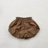 Baby Girl Solid Color Loose Soft Cotton Shorts-5