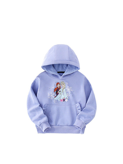 Baby Fashion Cartoon Print Pattern Casual Cotton Hoodie-1