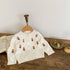 Baby Girl Flower Embroidered Pattern Thickened Knit Single Breasted Design Cardigan-5