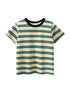 Boys’ Striped Pattern Casual T-Shirt In European And American Style-2