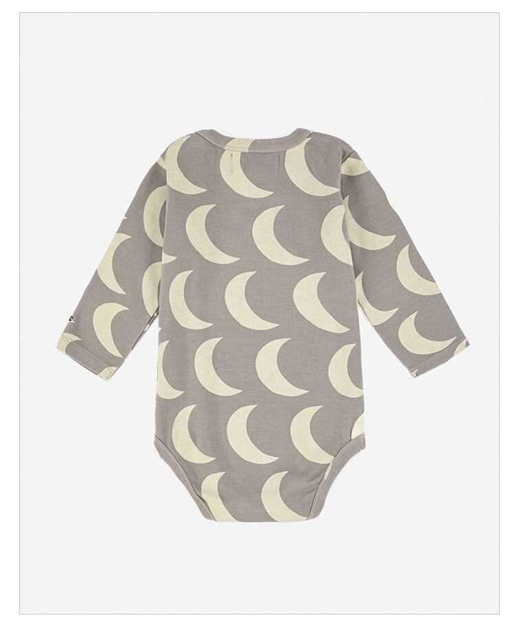 Baby Print Graphic O-Neck Long Sleeve Fashion Onesies-5