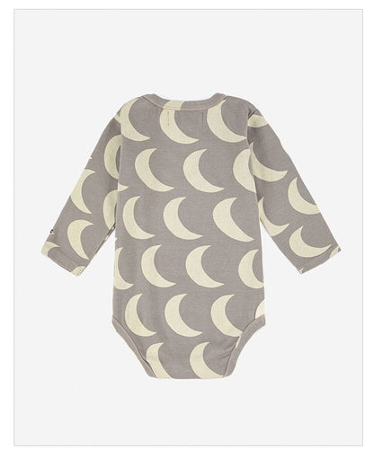 Baby Print Graphic O-Neck Long Sleeve Fashion Onesies-5