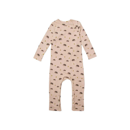 Baby Floral Print Pattern Long Sleeve Comfy Cotton Jumpsuit-3