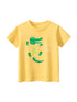 Boys’ Cartoon Alligator Print T-Shirt In European And American Style-0