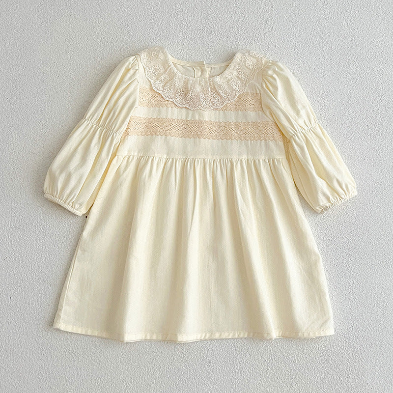 Sweet Style Mesh Collar Onesies &amp; Dress-4