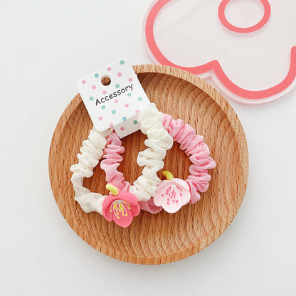 Sweet Girl Collection: Cute Floral Fabric Hairband And Bangs Clip, Lovely Hair Accessories For Girls Set-5