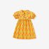 Baby Kids Girls Peter Pan Collar Floral Design Short Sleeves Dress-0