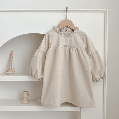 Solid Color Fashion Simple Style Dress &amp; Onesie-4