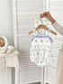 Summer Hot Selling Baby Girls Floral Pattern Sleeveless Strap Onesies-0