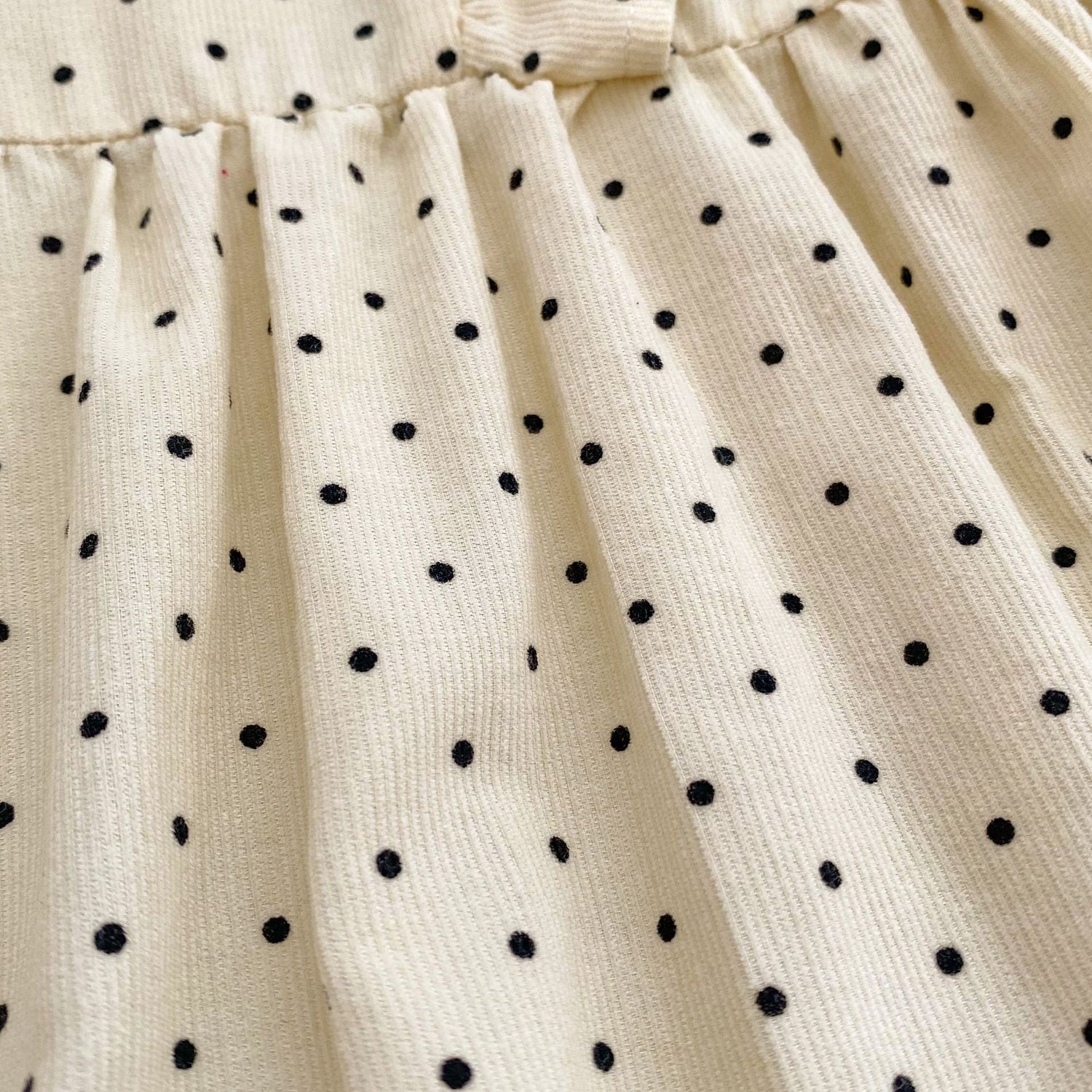 Autumn Polka Dot Pattern Round Neck Rompers-5