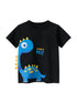 Boys’ Dinosaur Cartoon Design T-Shirt In European And American Style-0