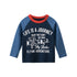 Boys Letter Print Pattern Round Collar Long-Sleeved Baseshirt In Spring-0