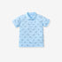 Baby Kids Boys Fish Print Short Sleeves Polo Shirt-0