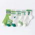 Baby Print Pattern Mesh Soft Cotton Socks 1Bag=5Pairs-4