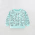 Baby Boy All Over Dinosaur Print Pattern Long Sleeve Casual Hoodie-0