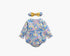 Baby Girl 1pcs Flower Pattern Long Sleeved Fashion Hot Selling Bodysuit Onesies & Headband-5