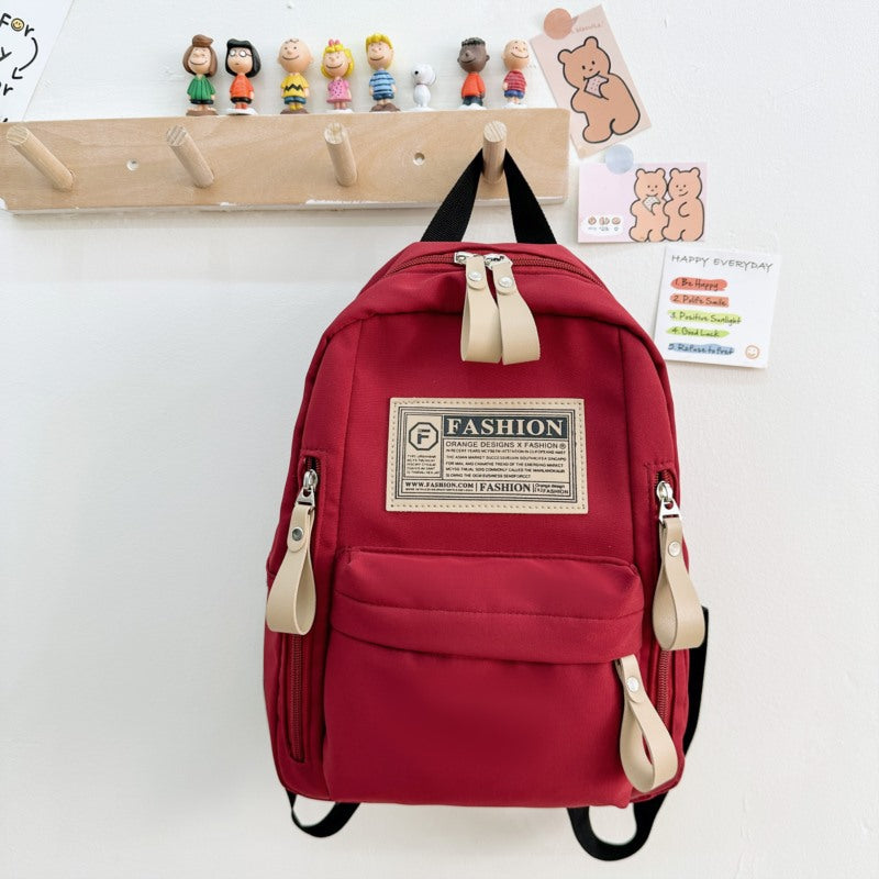 Preschool Children Lightweight And Portable Compact Canvas Backpack-3