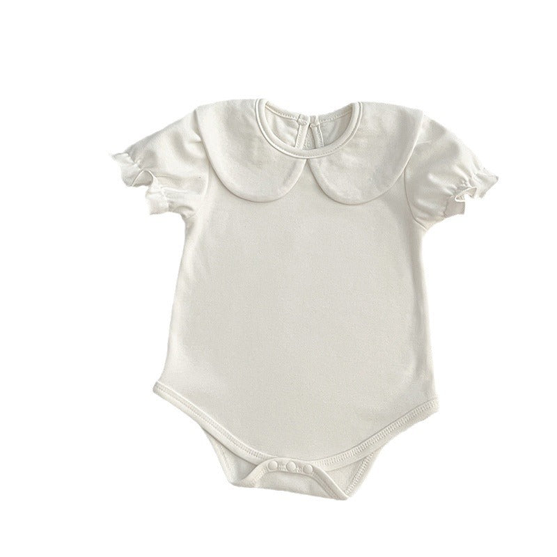 Summer Girls Solid Color High Quality Basic Onesies-5