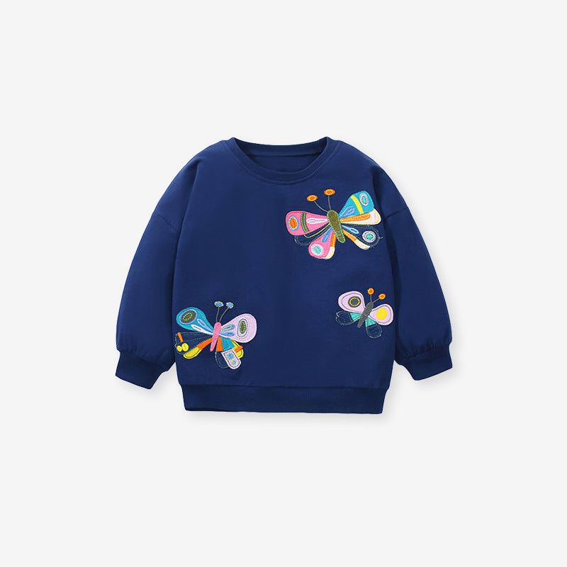 Butterfly Pattern Soft Cotton Autumn Hoodie-4