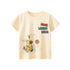 Teddy Bear Cartoon Print Girls’ T-Shirt In European And American Style For Summer-0