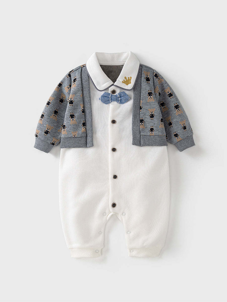 Autumn One Piece Romper For Baby Boy-1