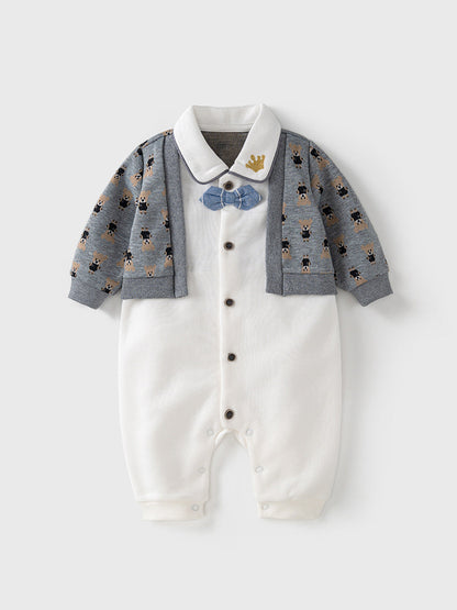 Autumn One Piece Romper For Baby Boy-1