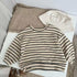 Baby Striped Pattern Puff Sleeve New Style Hoodie In Autumn-5