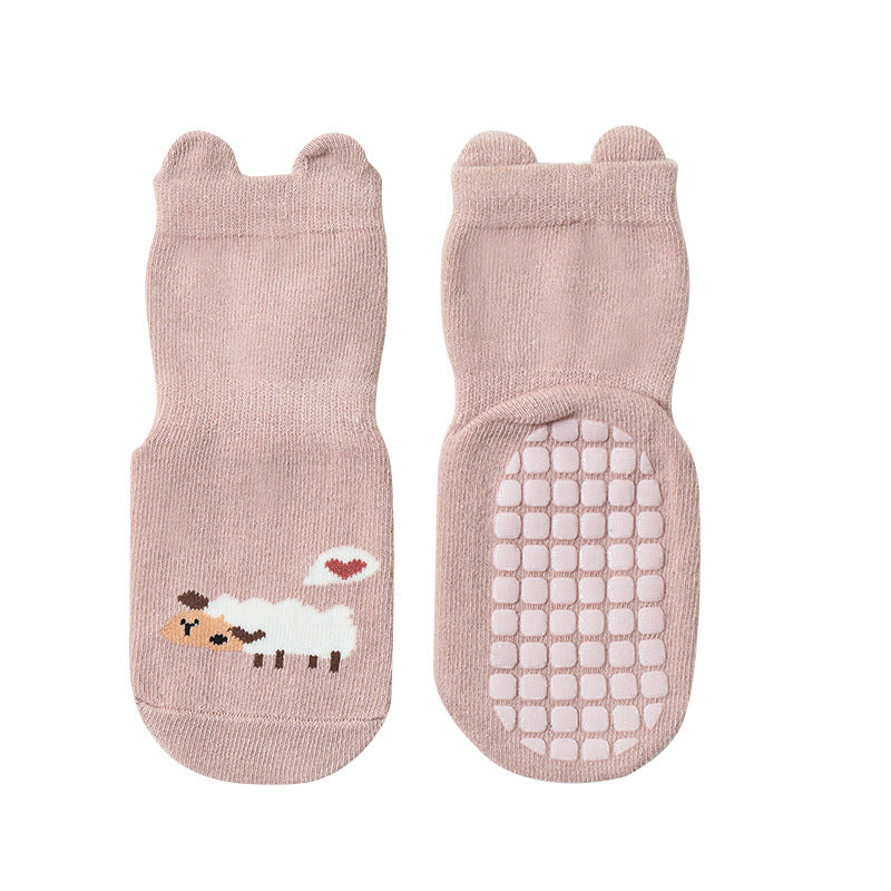 Baby Cartoon Animal Graphic Non-Slip Design Cute Socks-6