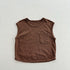 Refreshing Sleeveless Summer New Children’s Vest, Unisex Baby Bamboo Cotton Casual Pocketed Top-4