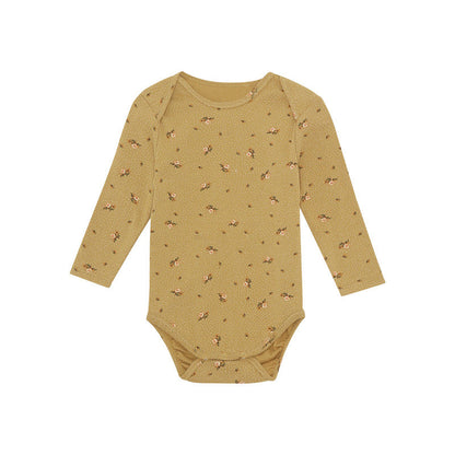 Baby Floral &amp; Animals Graphic Envelope Collar Or Side Opening Design Bodysuit-6