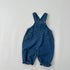 Baby Unisex Washed Denim Fabric Loose Overall-5