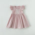 Summer New Arrival Kids Girls Fly Sleeves Floral Pattern Embroidery Princess Dress-2