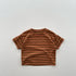 Summer New Arrival Kids Unisex Soft Comfortable Short Sleeves Striped Thin Top Casual T-Shirt-2