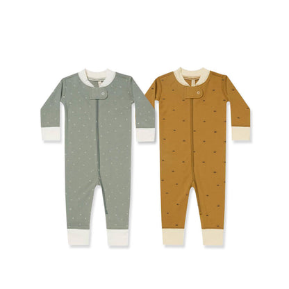 Baby Print Pattern Full Zipper Design Soft Comfortable Romper-6