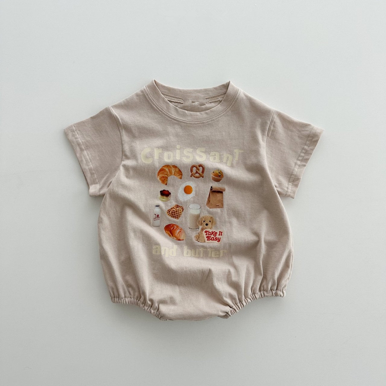 Rabbit Style Print Pattern Round Neck T-Shirt &amp; Onesies-6