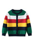 Cross-Border Children’s Rainbow Striped Knit Sweater Cardigan For Autumn/Winter – One-Piece Dispatch For Boys Cardigan-0