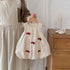 Summer Hot Selling Baby Kids Girls Sleeveless Crew Neck 3D Mushroom/Bow Simple Dress-2
