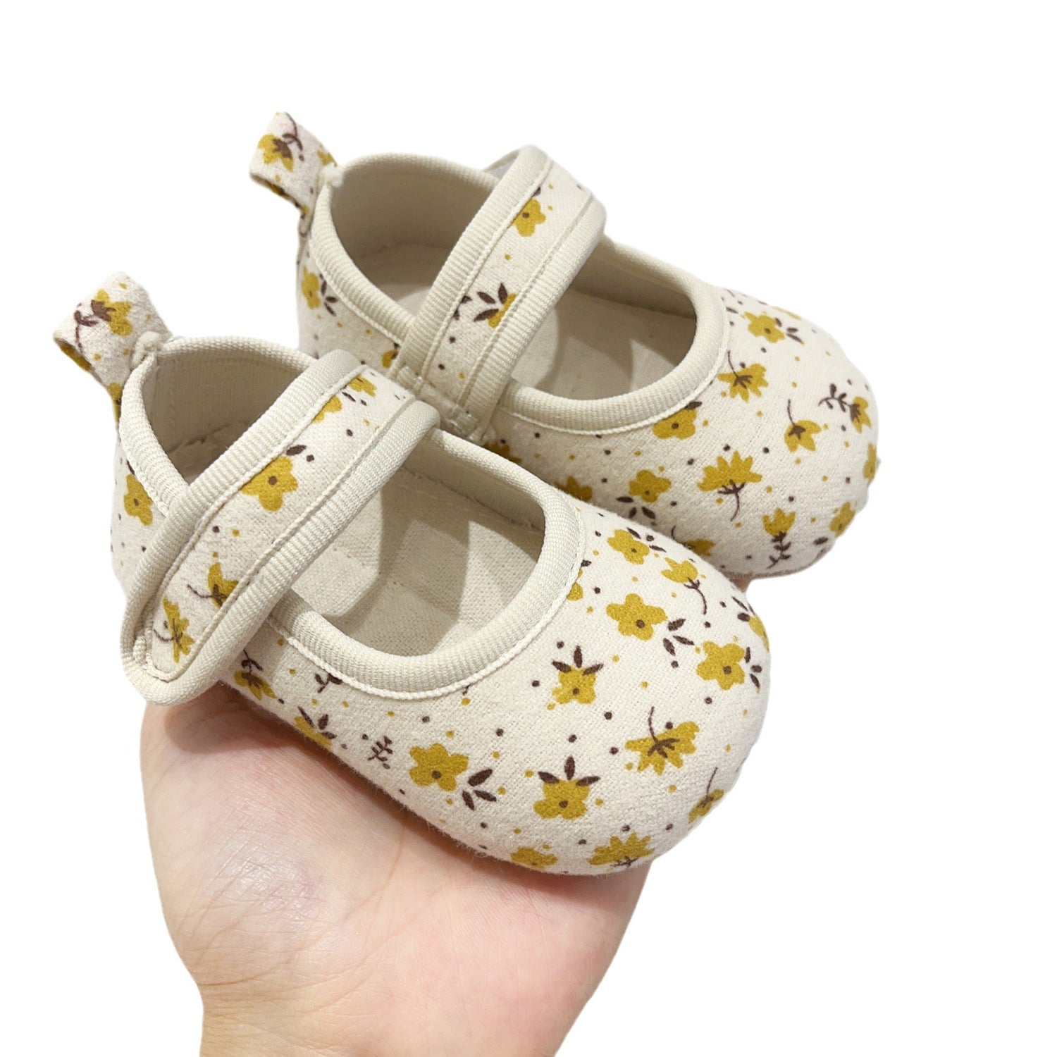 Floral Design Baby Girl Toddler Shoes-5