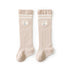 Baby Girl Solid Color Floral Embroidered Pattern Breathable Knee Socks-6