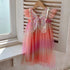 Summer Baby Kids Girls Gradient Fly Sleeves Butterfly Design Mesh Princess Dress-6