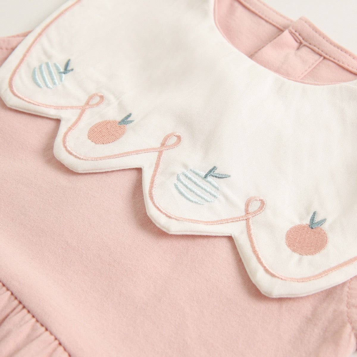 Baby Embroidered Pattern Sleeveless Cute Onesies-6