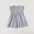 Summer New Arrival Kids Girls Fly Sleeves Solid Color Pleated Dress-2