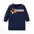 Baby Girl Navy Blue Fashion Long Sleeve Autumn Dress-0