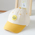 Baby Smiley Embroidered Pattern Color Matching Design Sunshade Peaked Hats-6