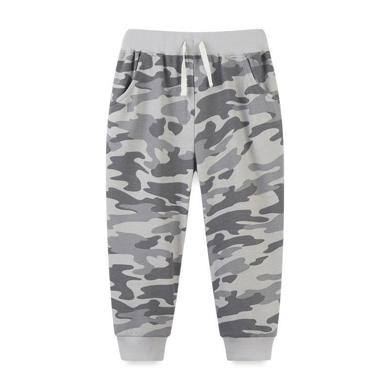 Baby Boy Camouflage Pattern Loose Casual Pants-0