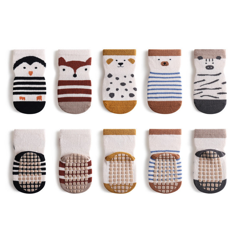 Baby Cartoon Dog Print Pattern Mid Tube Design Fashion Cute Toddler Socks-0