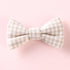 Girls Plaid Pattern Bow Tie Hair Fabric Clips Handmade Accessory-6